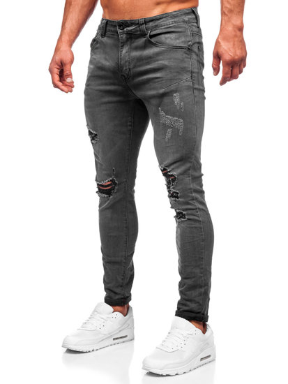 Crne muške traperice slim fit Bolf KS2081