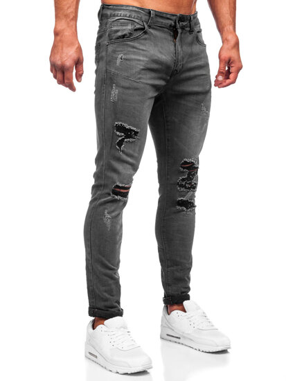 Crne muške traperice slim fit Bolf KS2081A