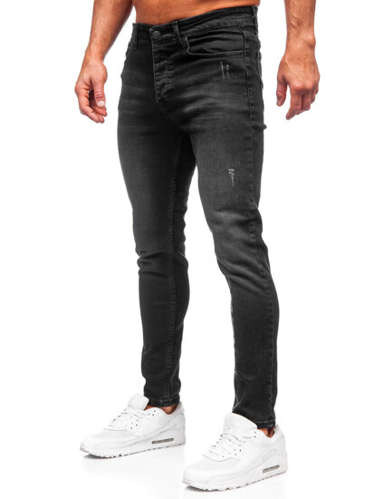 Crne slim fit muške traperice Bolf 6161