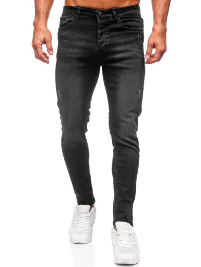 Crne slim fit muške traperice Bolf 6161