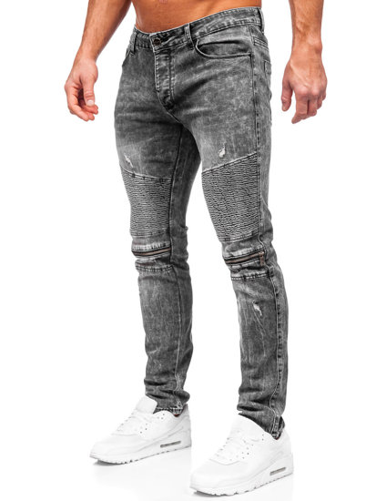 Crne traperice muške slim fit Bolf MP0069N