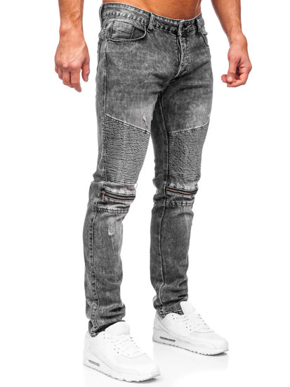 Crne traperice muške slim fit Bolf MP0069N