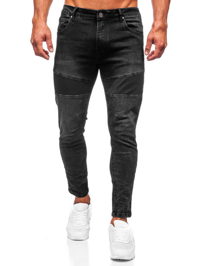 Crne traperice muške slim fit Bolf TF274