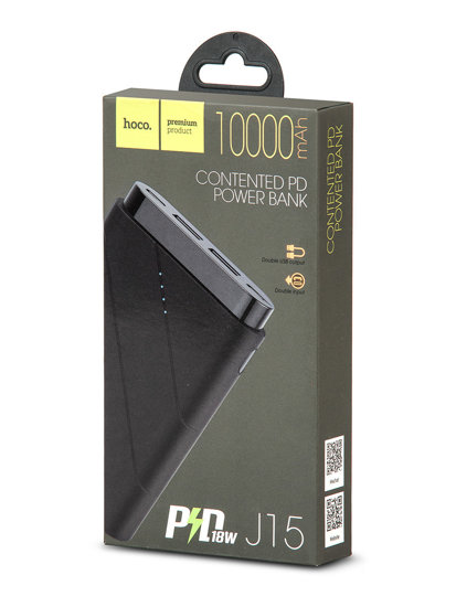 Crni powerbank 10000mAh  J15