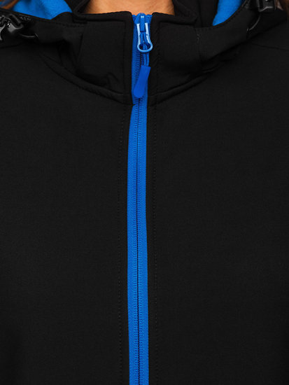 Crno-plava jakna ženska prijelazna softshell Bolf HH018