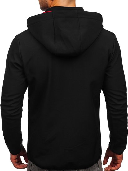 Crveno-crni muški softshell kaput Bolf HH023