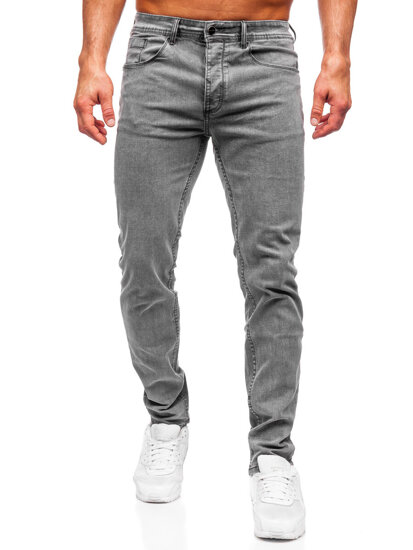 Grafitne Muške slim fit traper traperice Bolf MP0192GC