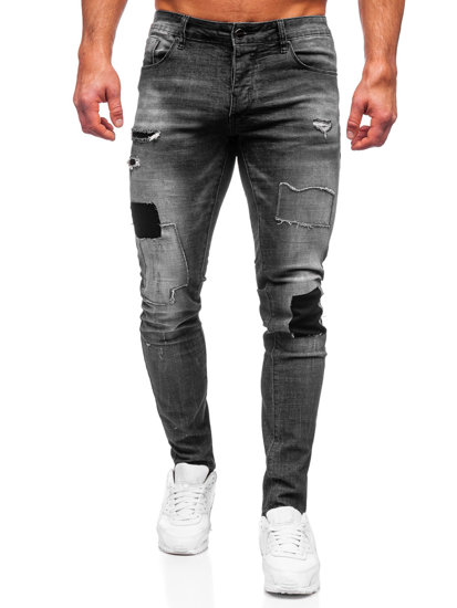 Grafitne muške traper hlače slim fit Bolf MP0031G