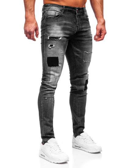 Grafitne muške traper hlače slim fit Bolf MP0031G