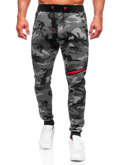 Grafitne sportske hlače muške camo Bolf KK04