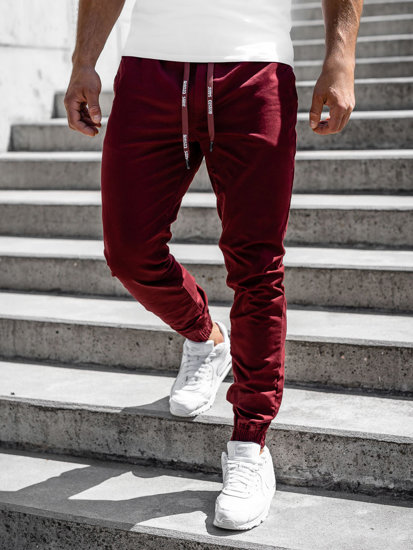 Hlače jogger muške bordo Bolf KA951