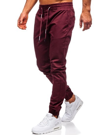 Hlače jogger muške bordo Bolf KA951