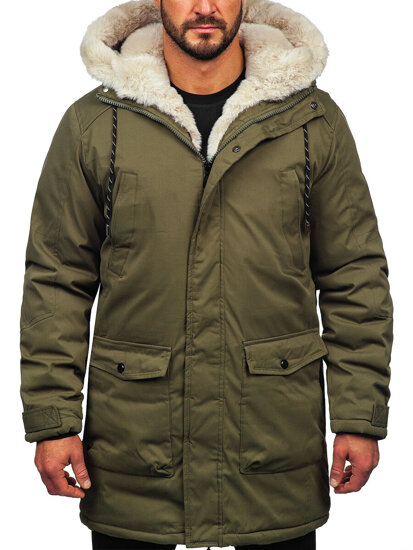 Khaki muška zimska jakna parka Bolf 5M120