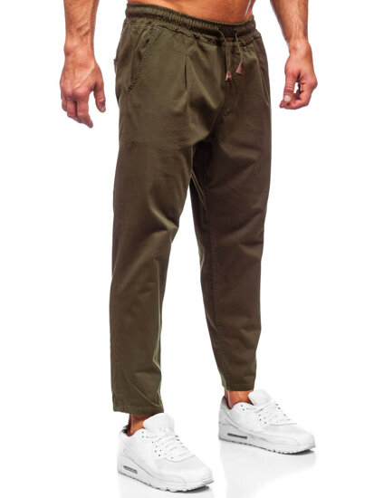 Khaki muške chinos hlače od materijala Bolf 6237