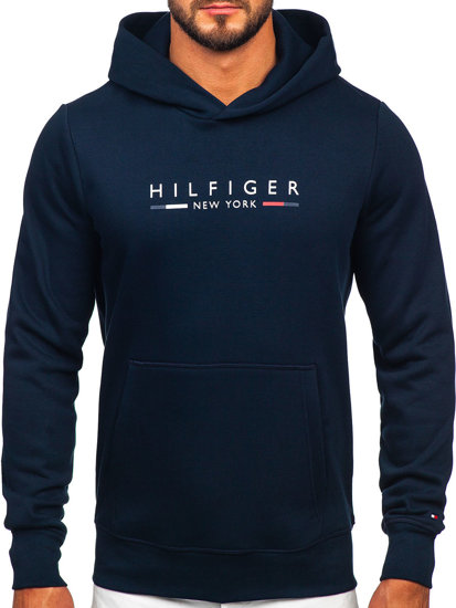 Mornarsko plava muška klokanica hoodie s printom Tommy Hilfiger MW0MW29301