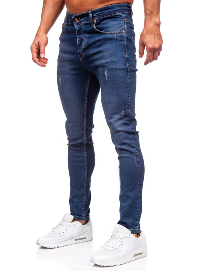 Mornarsko plave muške slim fit jeans hlače Bolf 6257