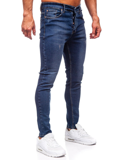 Mornarsko plave muške slim fit jeans hlače Bolf 6257