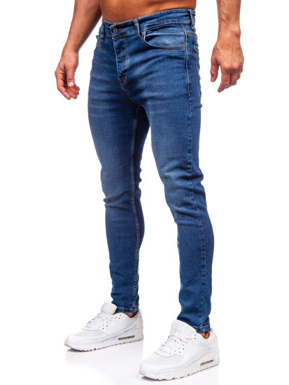 Mornarsko plave muške slim fit jeans hlače Bolf 6262