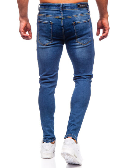 Mornarsko plave muške slim fit jeans hlače Bolf 6262