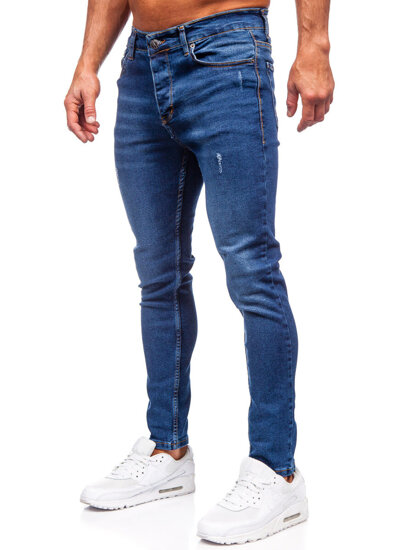 Mornarsko plave muške slim fit jeans hlače Bolf 6264