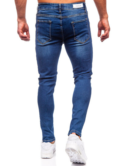 Mornarsko plave muške slim fit jeans hlače Bolf 6264