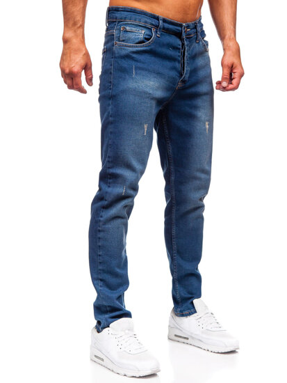 Mornarsko plave muške slim fit jeans hlače Bolf 6518