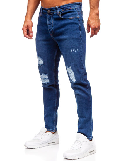 Mornarsko plave muške slim fit jeans hlače Bolf 6536