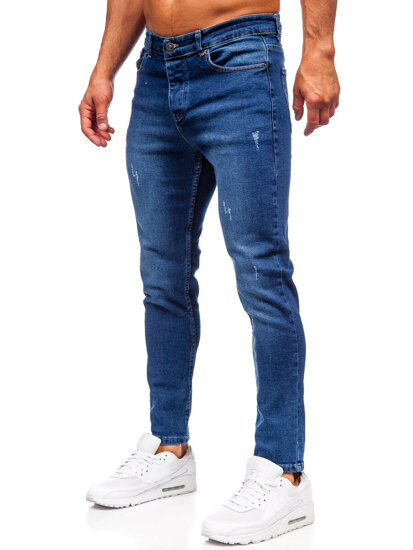 Mornarsko plave muške slim fit jeans hlače Bolf 6564-1