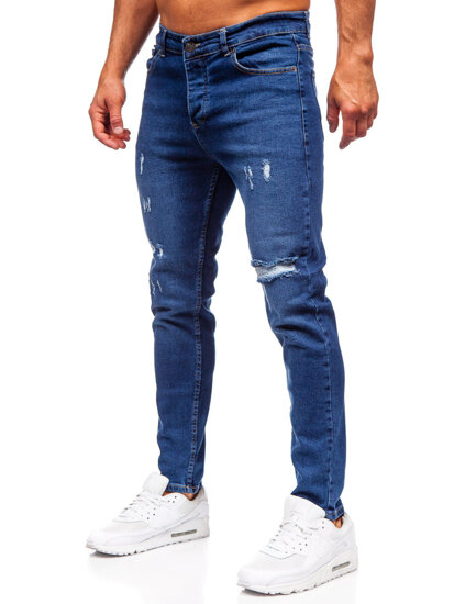 Mornarsko plave muške slim fit jeans hlače Bolf 6566-2