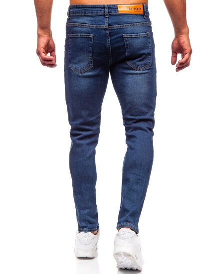 Mornarsko plave muške slim fit jeans hlače Bolf 6569