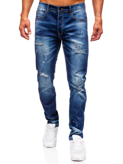 Mornarsko plave muške slim fit jeans hlače Bolf MP0170BS