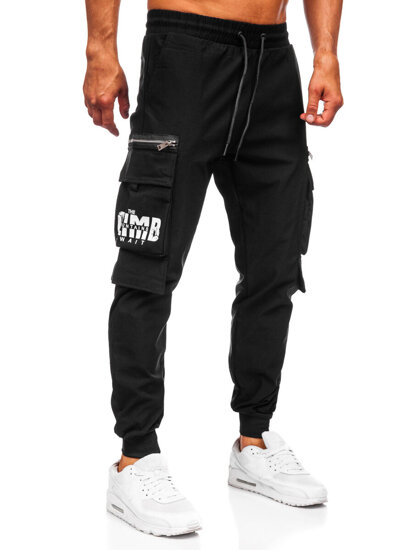 Muške Cargo Joggers Crna Bolf K12