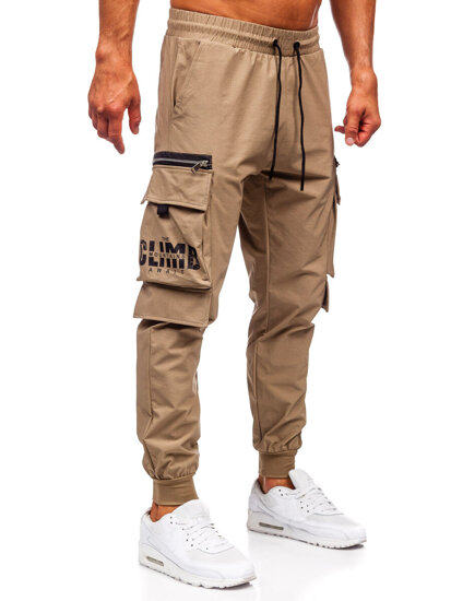 Muške Cargo Joggers Khaki Bolf K12