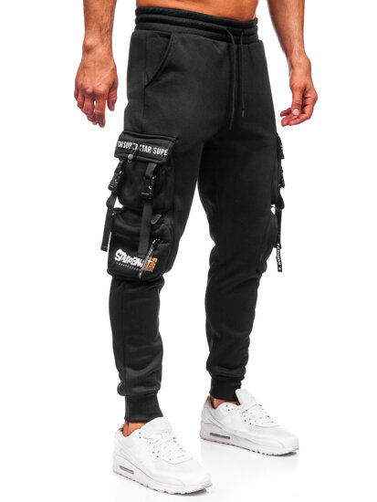 Muške tople Cargo joggers Crna Bolf HSS347