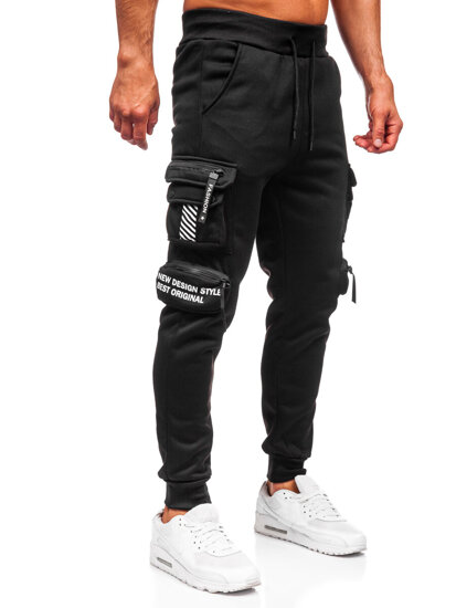 Muške tople Cargo joggers Crna Bolf HSS361