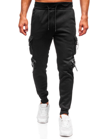 Muške tople Cargo joggers Crna Bolf HSS361