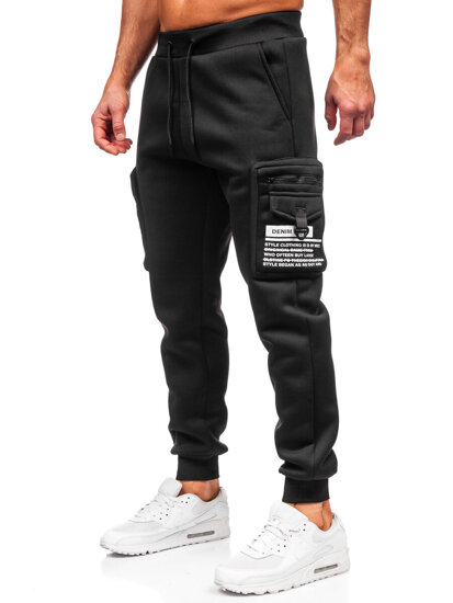 Muške tople Cargo joggers Crna Bolf K22