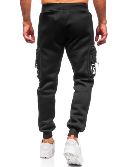 Muške tople Cargo joggers Crna Bolf K22