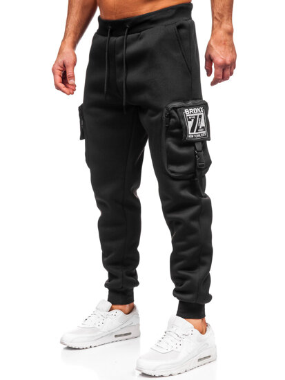 Muške tople Cargo joggers Crna Bolf K23