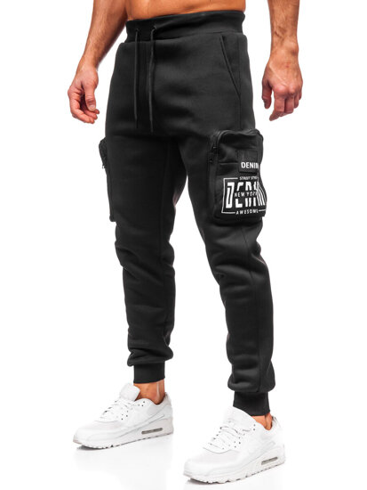 Muške tople Cargo joggers Crna Bolf K25