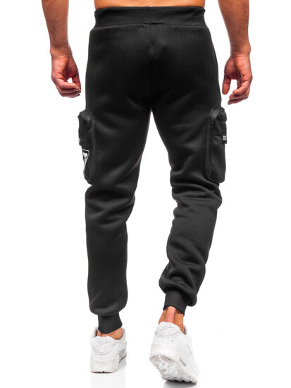 Muške tople Cargo joggers Crna Bolf K25