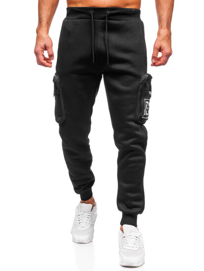 Muške tople Cargo joggers Crna Bolf K25