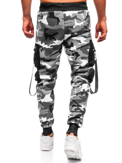 Muške tople Cargo joggers Sivo Bolf HSS112