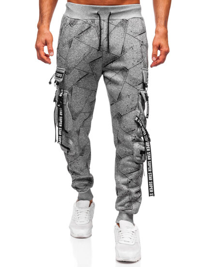 Muške tople Cargo joggers Sivo Bolf HSS340