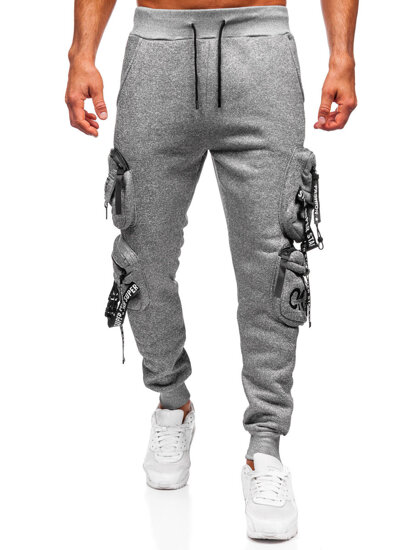 Muške tople Cargo joggers Sivo Bolf HSS350