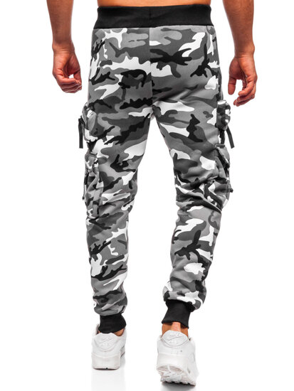 Muške tople Cargo joggers Sivo Bolf HSS353