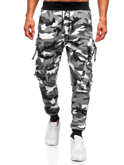 Muške tople Cargo joggers Sivo Bolf HSS353