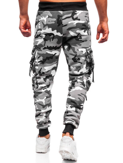 Muške tople Cargo joggers Sivo Bolf HSS453