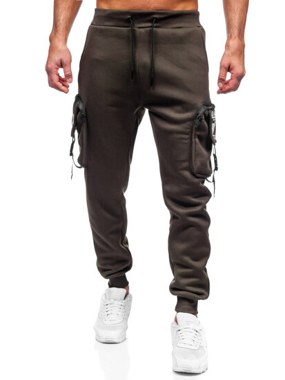 Muške tople Cargo joggers Zelena Bolf K23