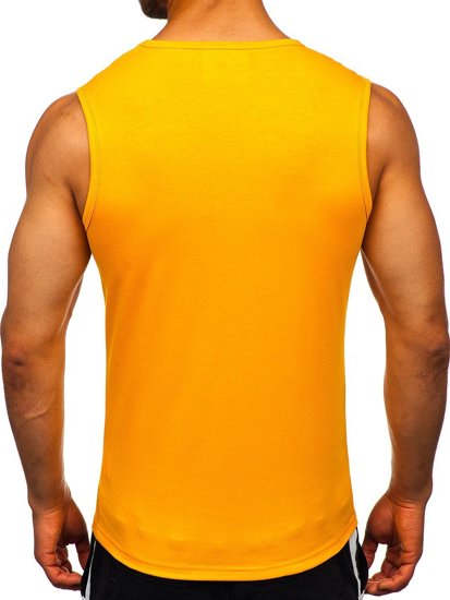 Narančasta majica tank top bez printa Bolf 99001